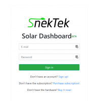 Cloud Monitoring Service for SnekTek Solar Dashboard